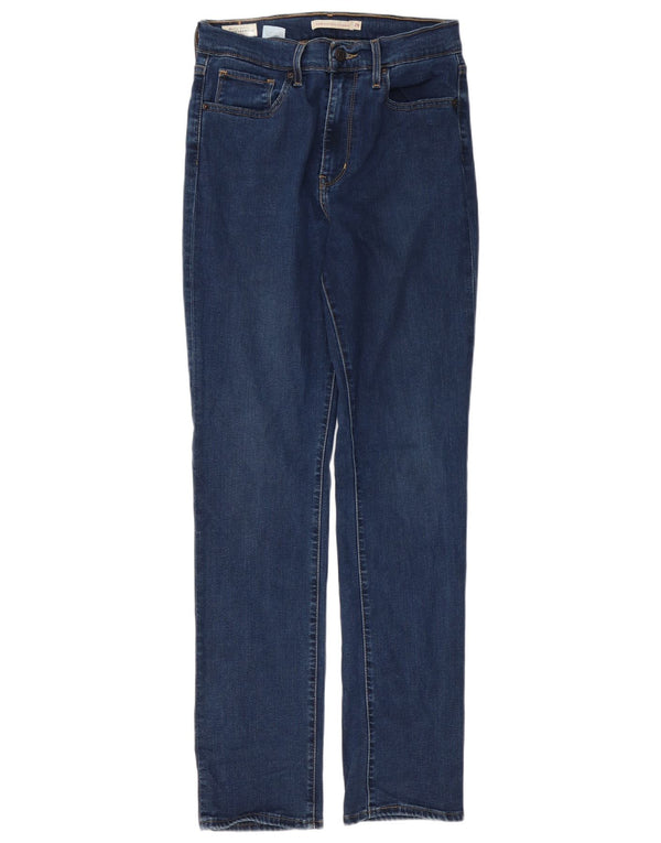 Женские прямые джинсы Levi's 724 с высокой посадкой W29 L30, синие, хлопок