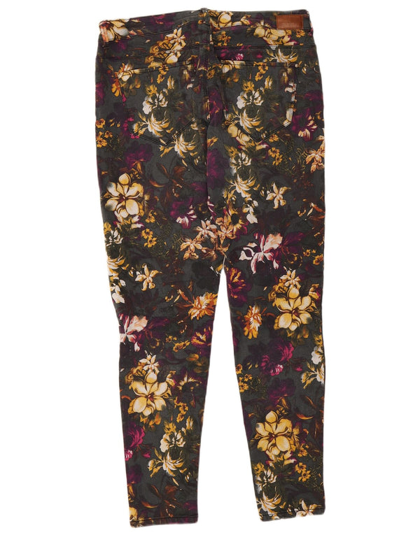 Женские джинсы скинни Zara EU 44 XL W34 L27 Разноцветный цветочный принт