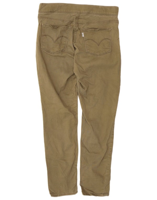 Женские зауженные узкие джинсы джеггинсы Levi's США 8, средние W29 L30, хлопок цвета хаки