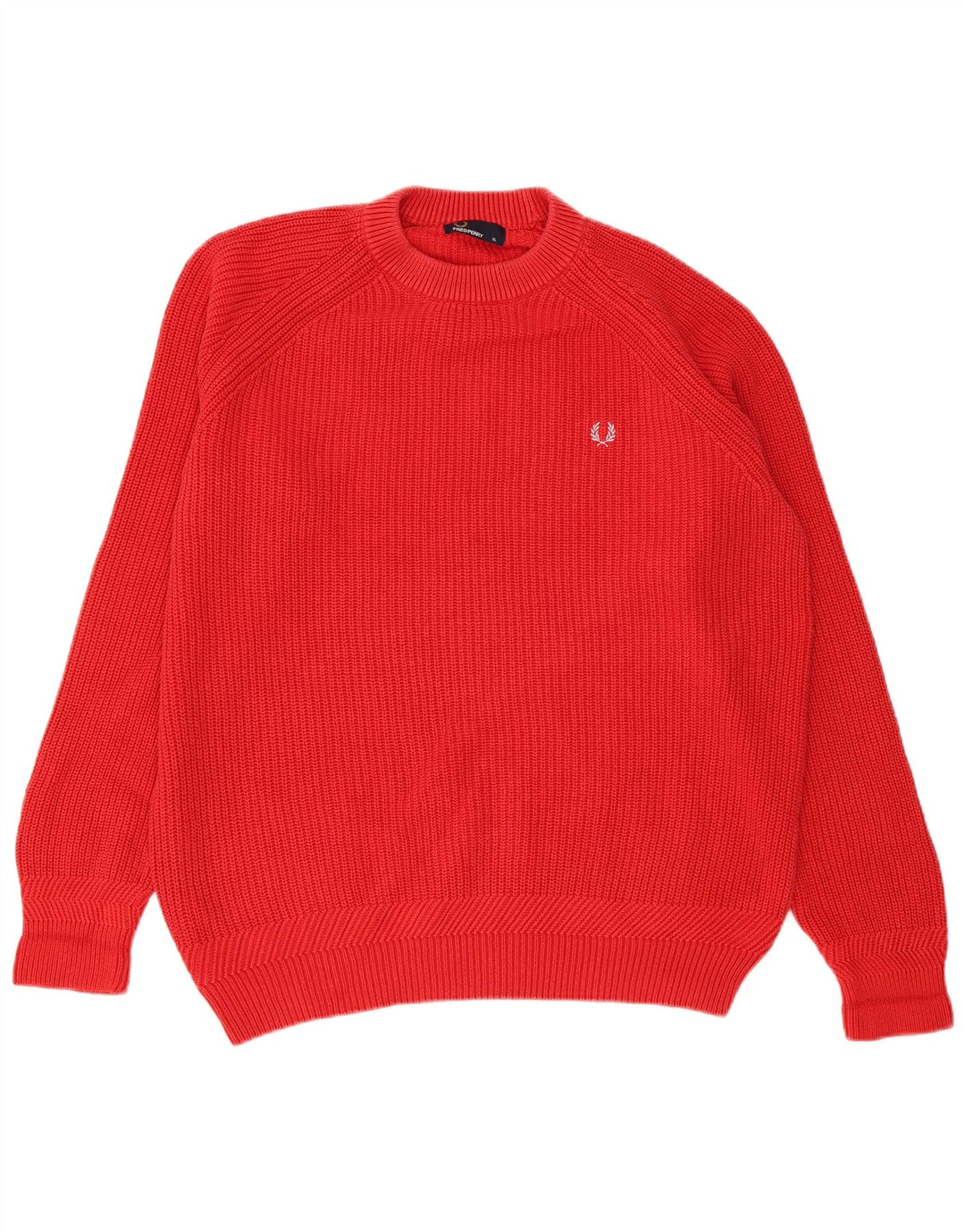 Мужской джемпер с круглым вырезом Fred Perry XL, красный хлопок