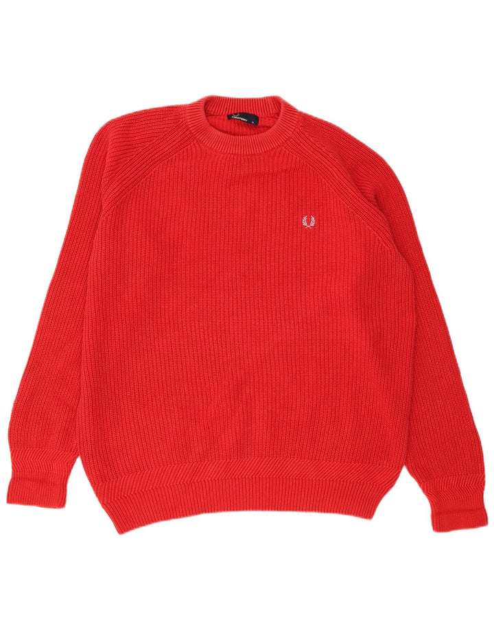 Мужской джемпер с круглым вырезом Fred Perry XL, красный хлопок