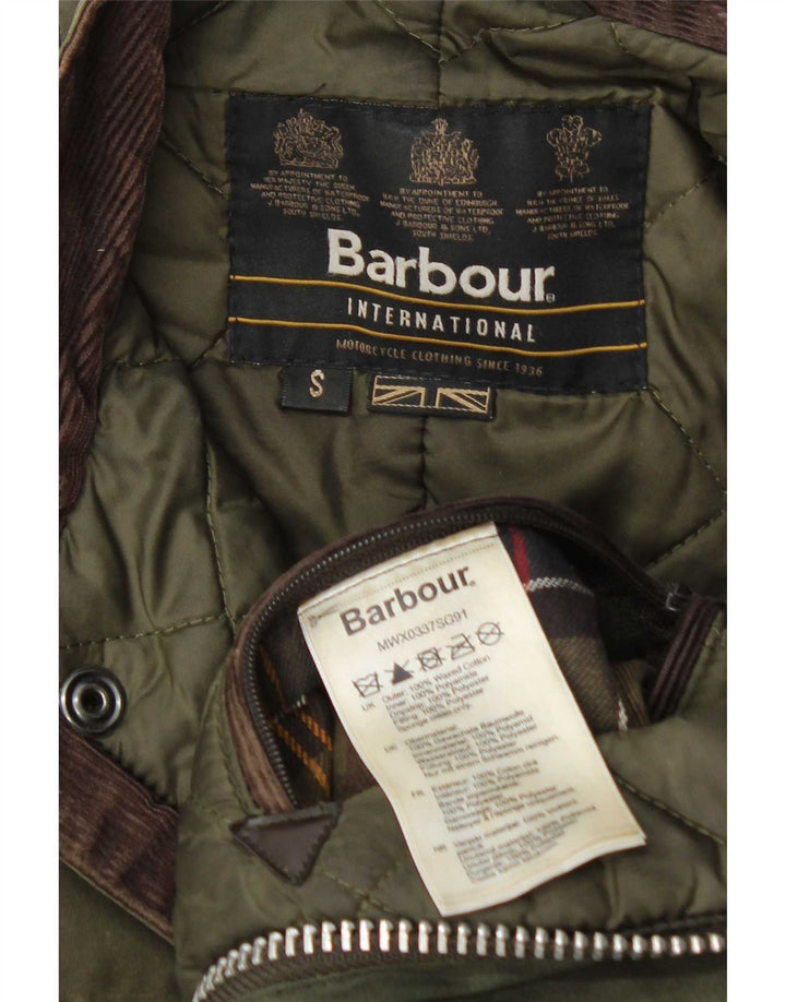 Мужская куртка Barbour из вощеного хлопка UK 36, маленький зеленый хлопок