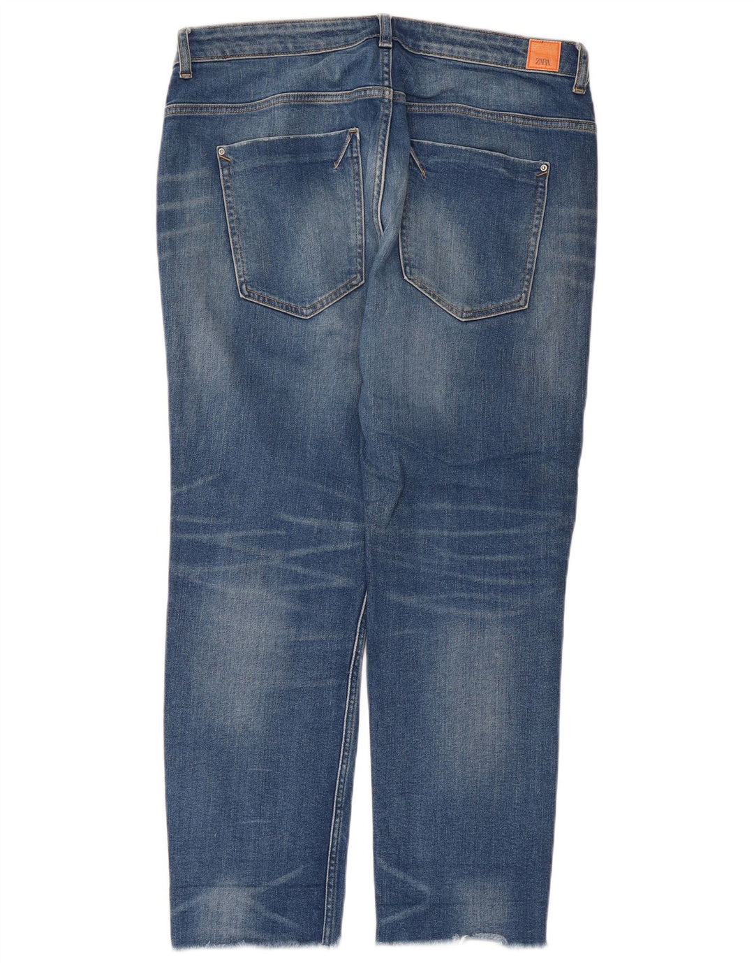 Женские прямые джинсы Zara EU 42, большие W32 L28, синие