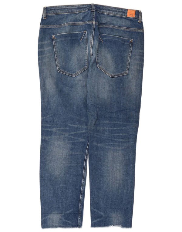 Женские прямые джинсы Zara EU 42, большие W32 L28, синие