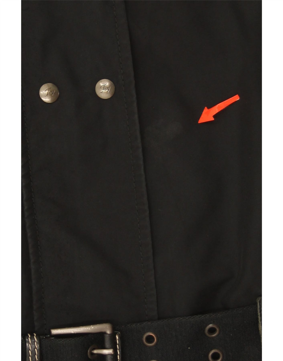 FAY Womens Windbreaker Jacket UK 14 Medium Black Vintage Fay and Second-Hand Fay from Messina Hembry 