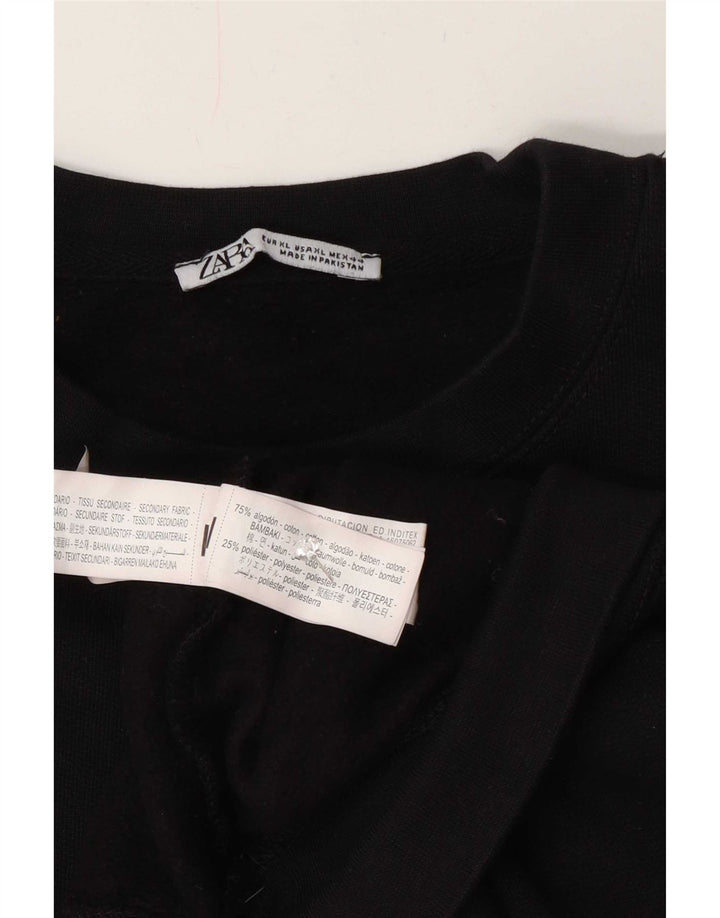 Мужской свитер Zara XL, черный хлопок