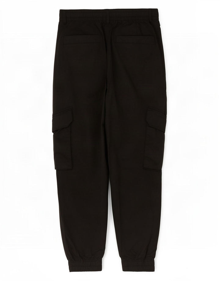 Мужские укороченные брюки-карго Zara W31 L25, черный полиэстер