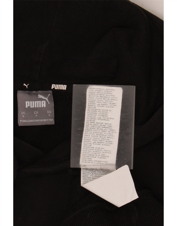 Мужской джемпер с капюшоном Puma, маленький черный, хлопок