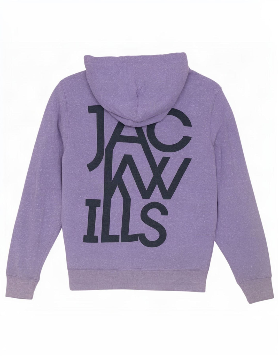 Мужской свитер с капюшоном и молнией с графическим рисунком Jack Wills, средний фиолетовый полиэстер с крапинками