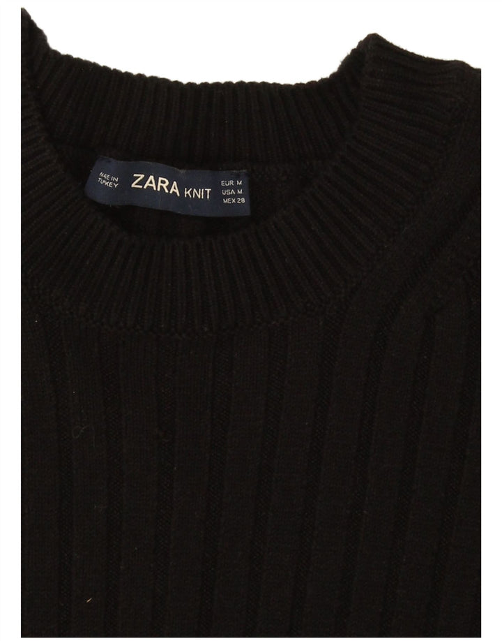 Женское платье-джемпер Zara UK 14, средний черный
