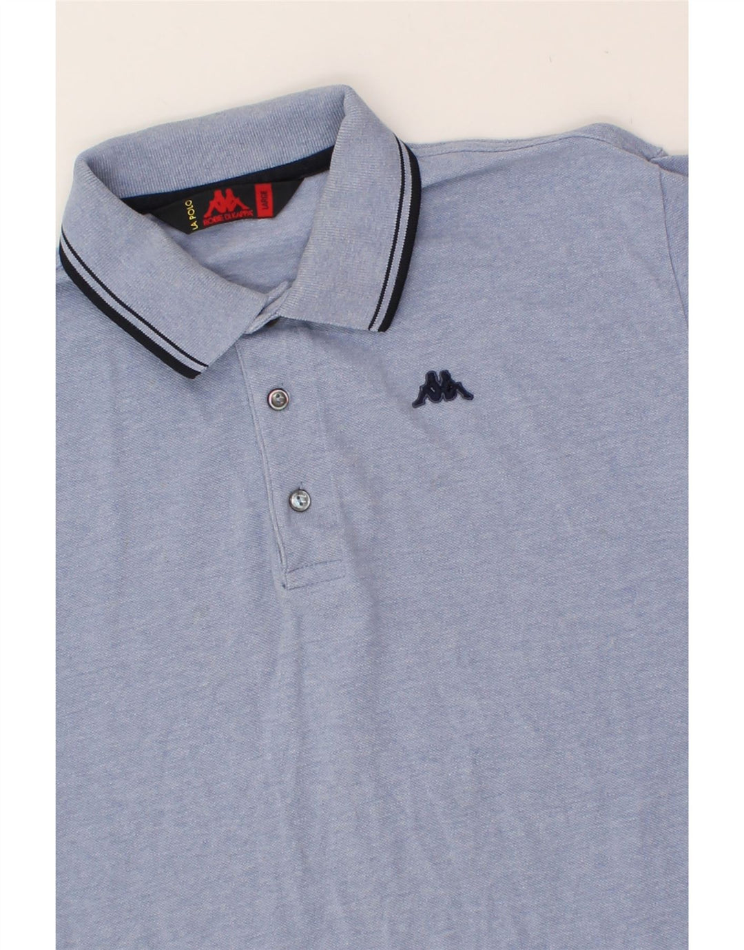 KAPPA Mens Polo Shirt Large Blue Cotton Vintage Kappa and Second-Hand Kappa from Messina Hembry 