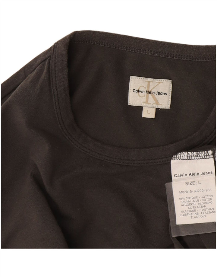 Мужские джинсы Calvin Klein Jeans с длинным рукавом и длинным рукавом, большой серый хлопок