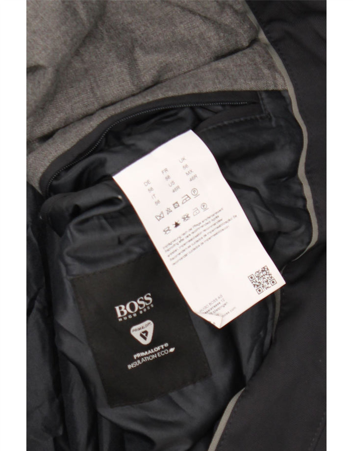 Мужское пальто Hugo Boss EU 56 3XL, черный хлопок