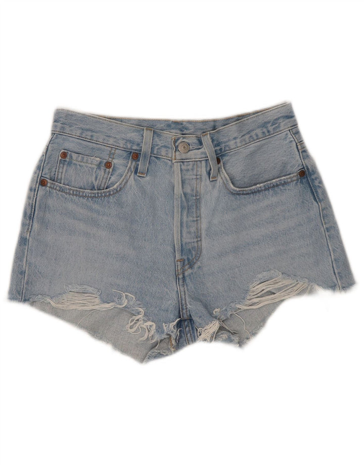 Женские джинсовые шорты Levi's 501 W26, маленькие синие, хлопок