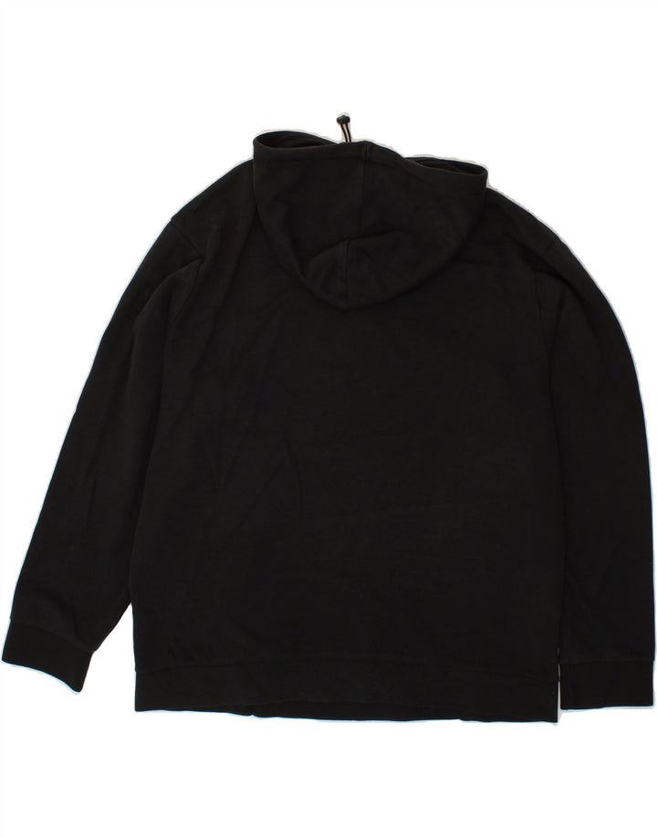 PUMA Mens Hoodie Jumper Large Black Polyester Vintage Puma and Second-Hand Puma from Messina Hembry 
