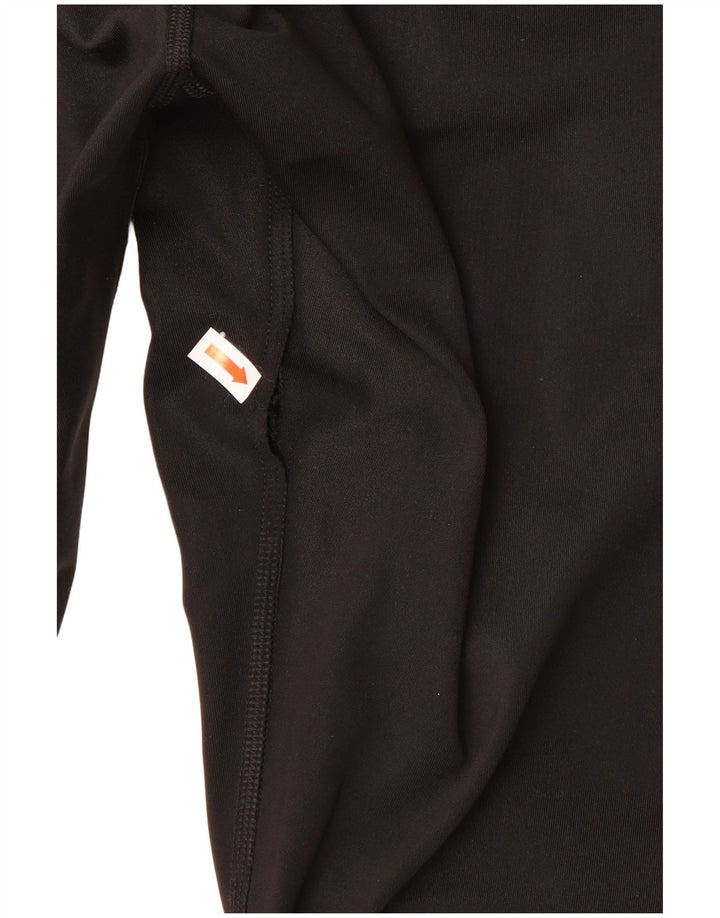 Леггинсы с рисунком Puma для девочек 13-14 лет, черный полиэстер