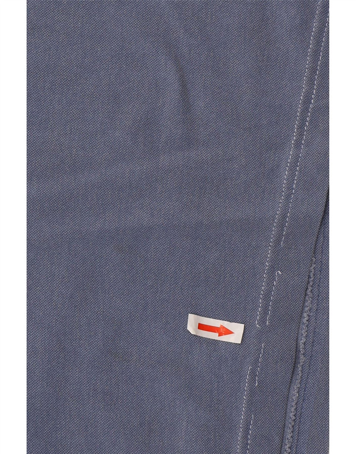 Мужская рубашка поло с графическим рисунком Aeronautica Militare, большая синяя