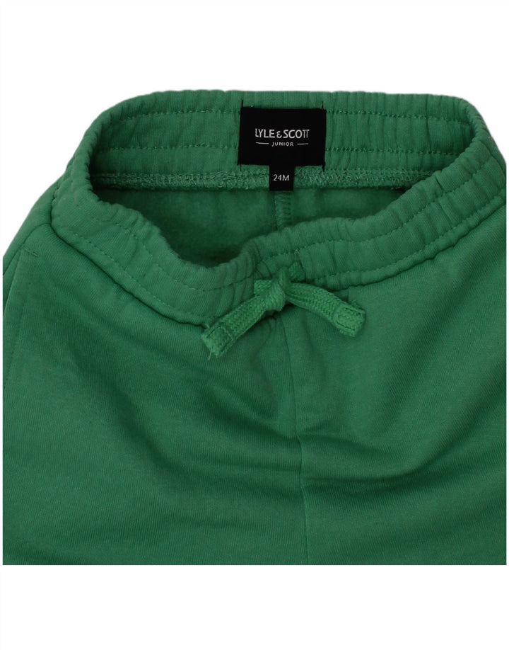 Спортивные брюки Lyle & Scott для маленьких девочек 18–24 месяцев, зеленый хлопок