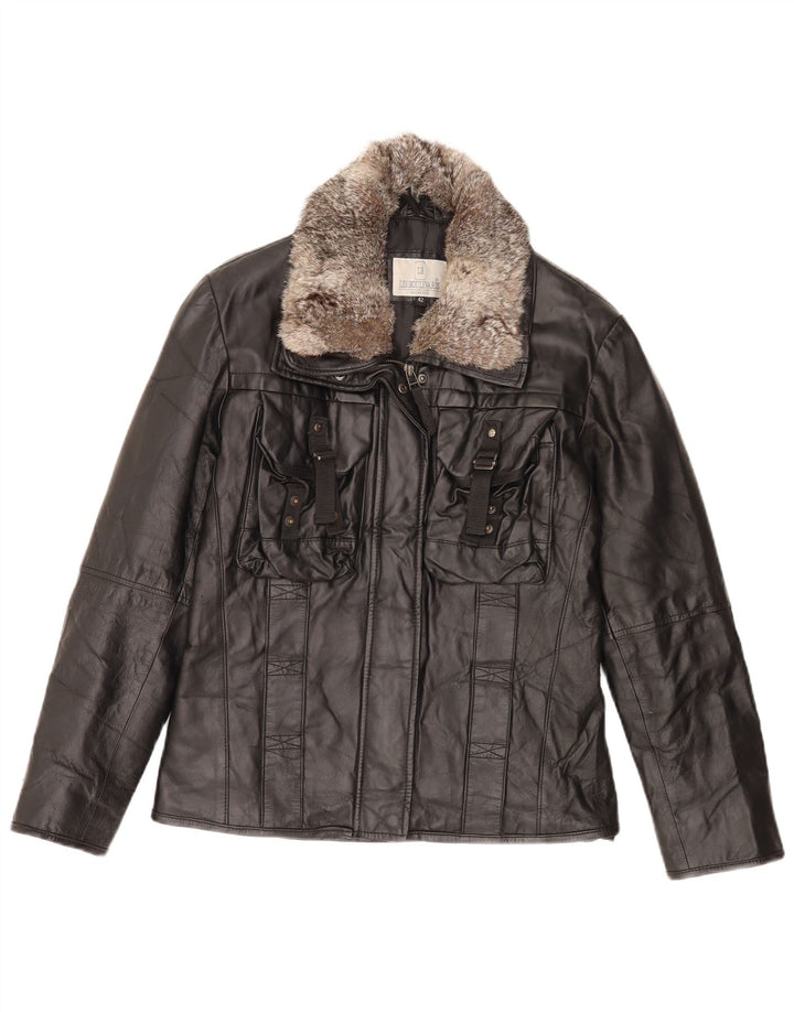Женская кожаная куртка Lesboulevards IT 42 Medium Black Leather