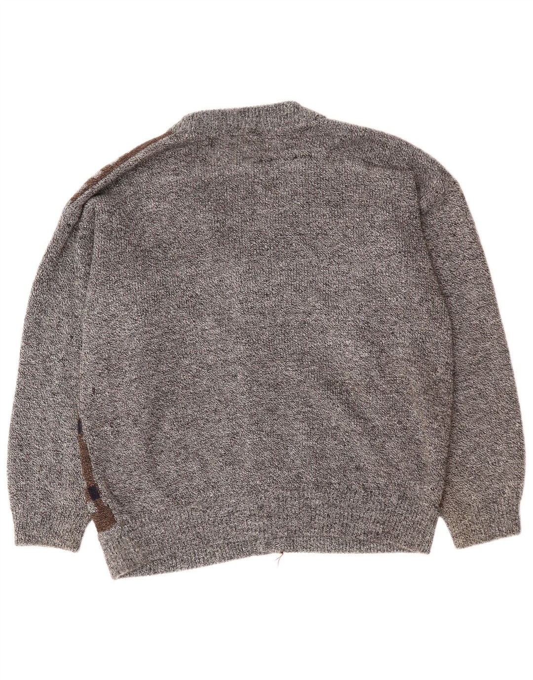 Мужской свитер-кардиган VINTAGE 2XL Серый аргайл/бриллиантовый акрил