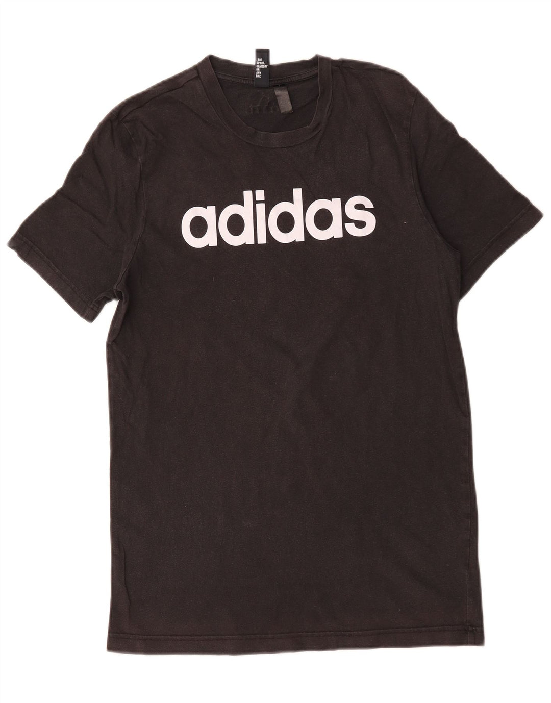 Adidas Мужская футболка с рисунком Топ среднего размера, черный хлопок