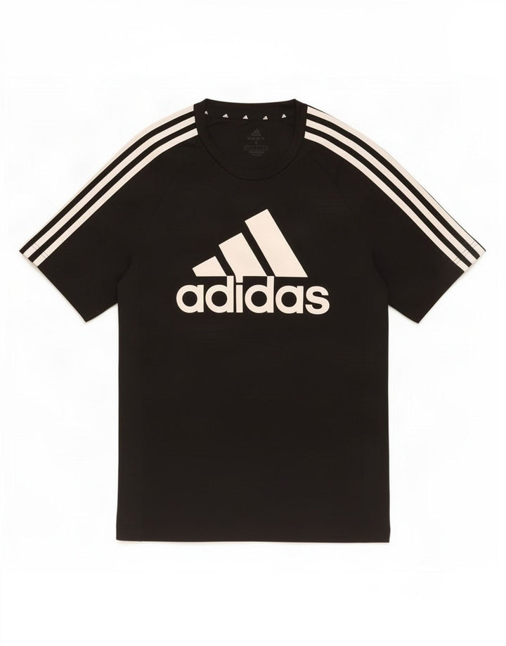 Мужская футболка Adidas Aeroready с рисунком, маленький черный полиэстер