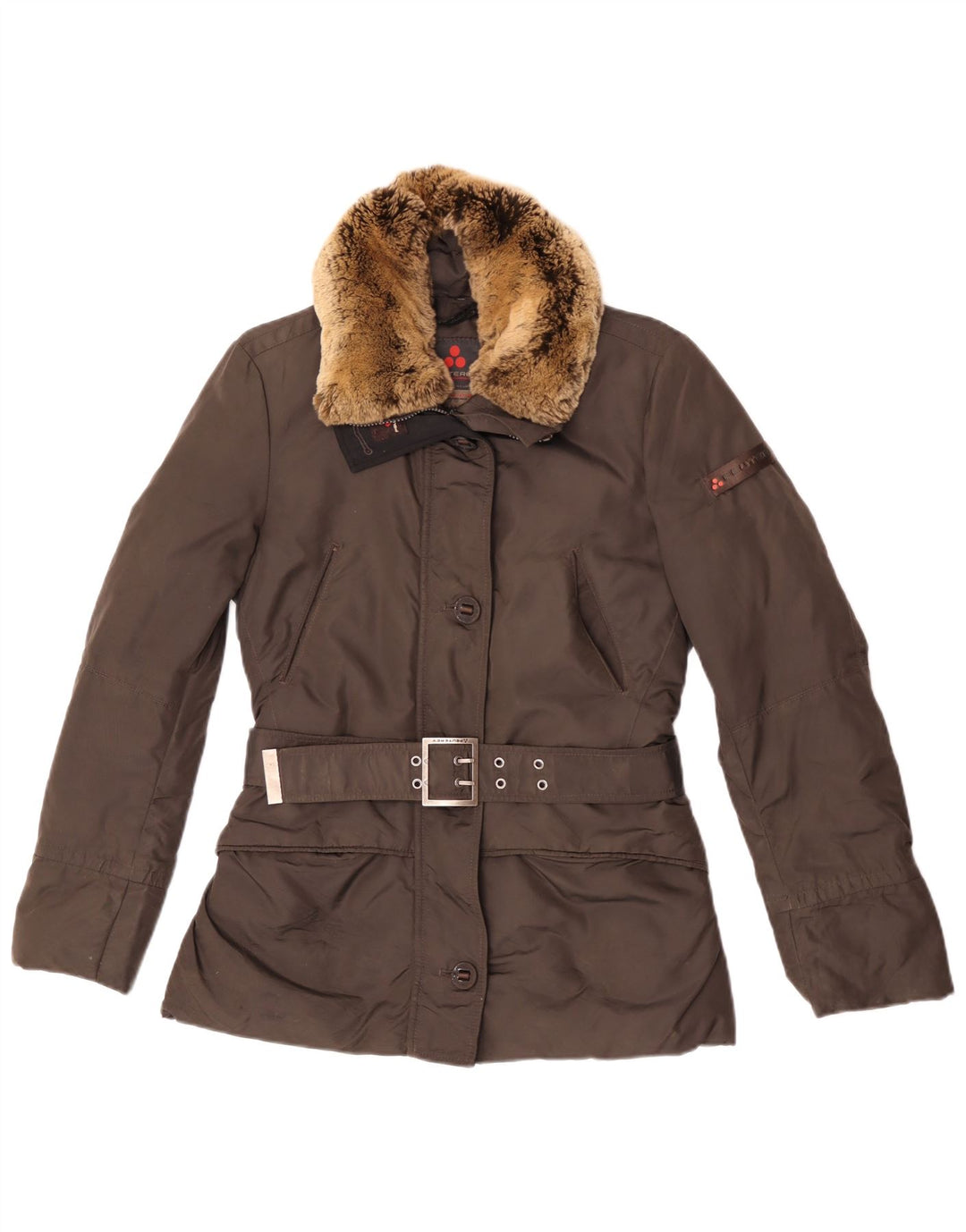 PEUTEREY Женская стеганая куртка IT 42 Medium Brown Полиамид