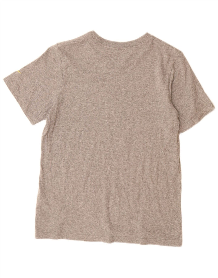 Футболка с рисунком Nike для мальчиков, 10–11 лет, хлопковый средний серый цвет