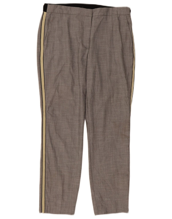 Женские узкие брюки чинос Zara, большие, W32 L27, серые в полоску