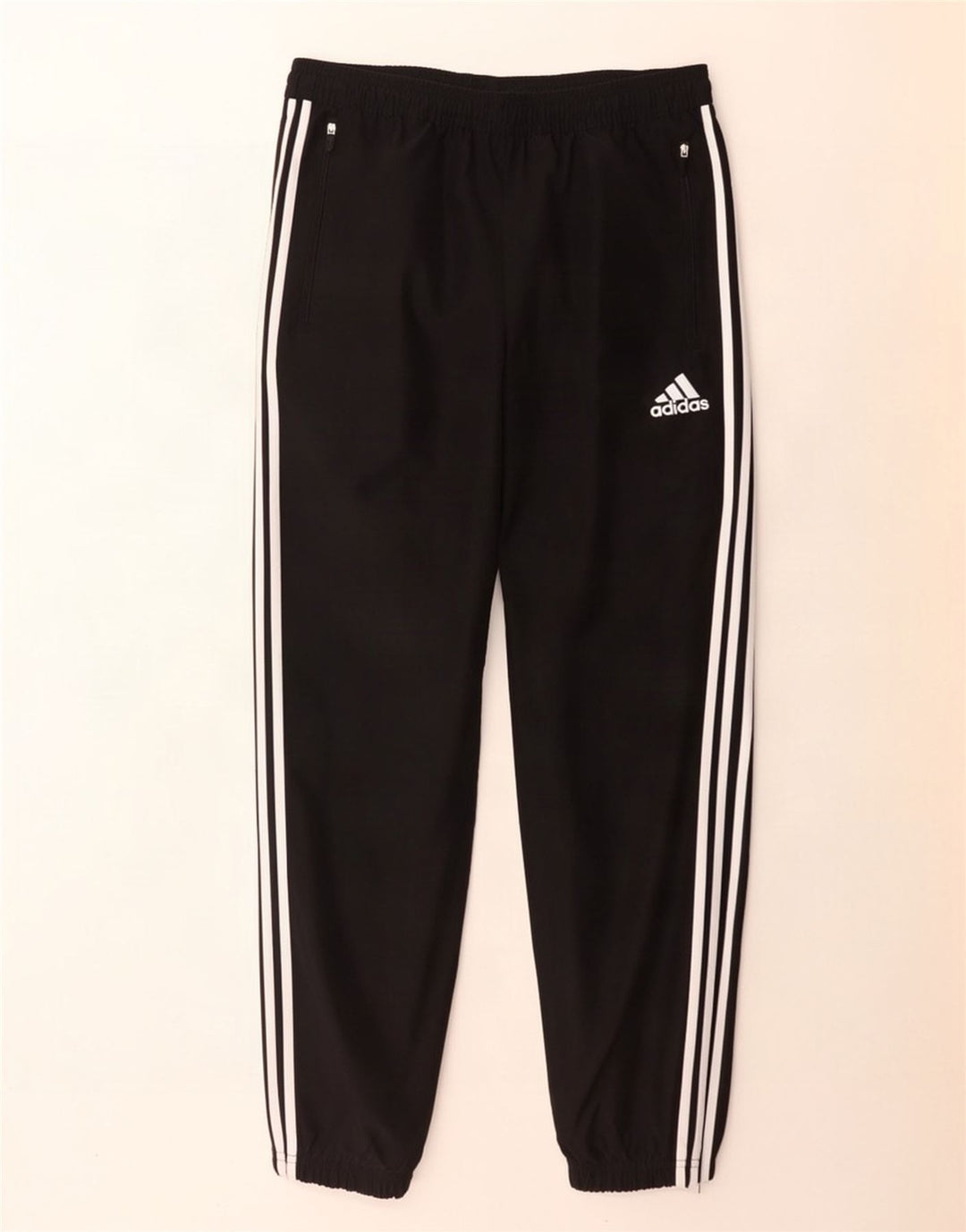Adidas Мужские спортивные брюки Джоггеры Большой черный полиэстер