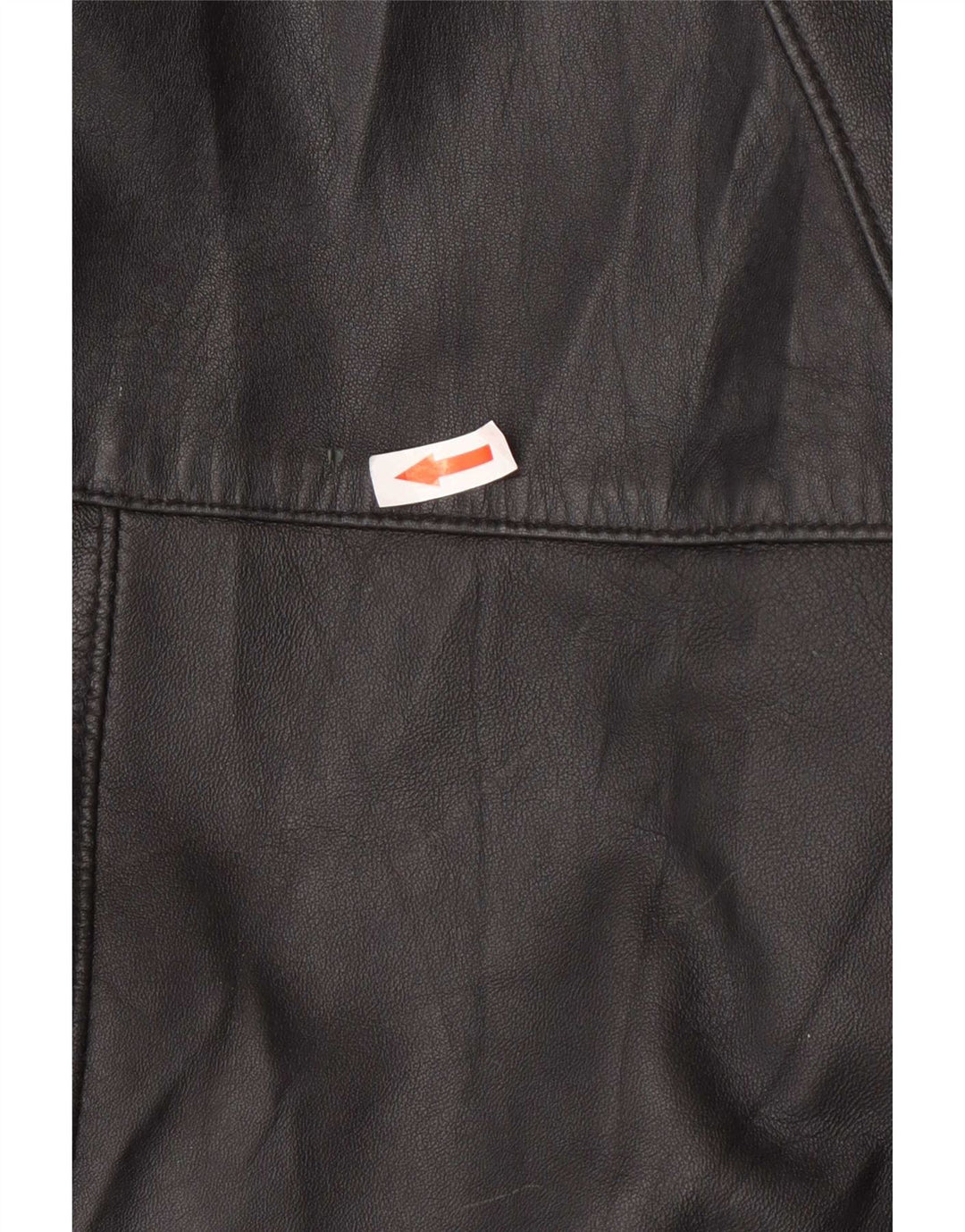 Kiros Женское кожаное пальто оверсайз с капюшоном IT 48 XL Черное