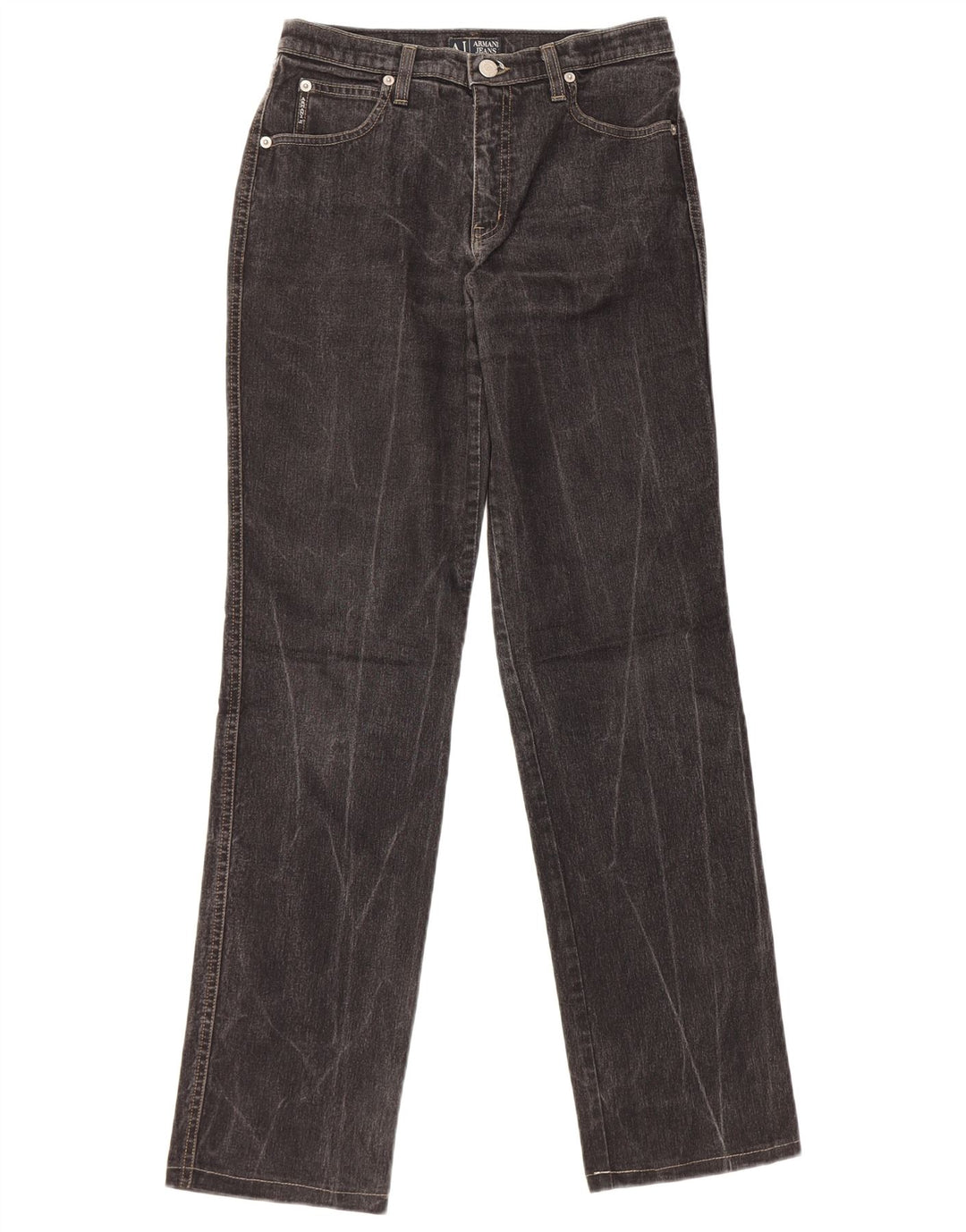 Женские прямые джинсы Armani W28 L30, черный хлопок