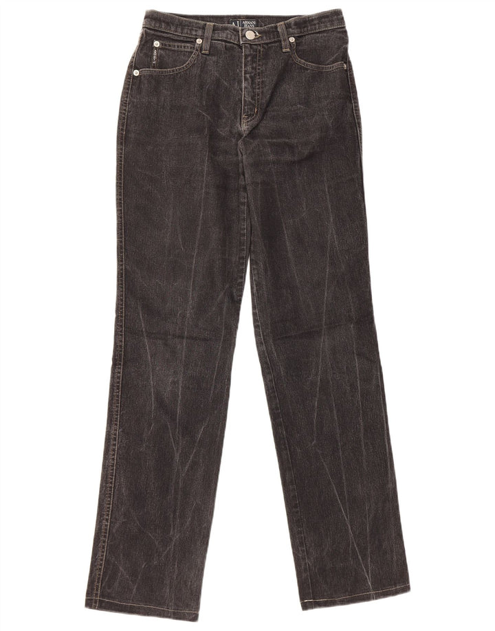 Женские прямые джинсы Armani W28 L30, черный хлопок