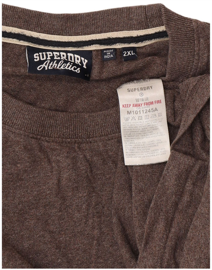 Мужская футболка Superdry Top 2XL Коричневый хлопок