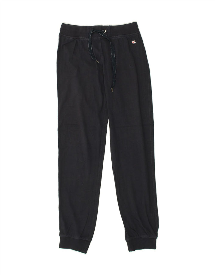 CHAMPION Womens Heritage Tracksuit Trousers Joggers UK 8 Small Navy Blue | Vintage Champion | Thrift | Second-Hand Champion | Used Clothing | Messina Hembry 