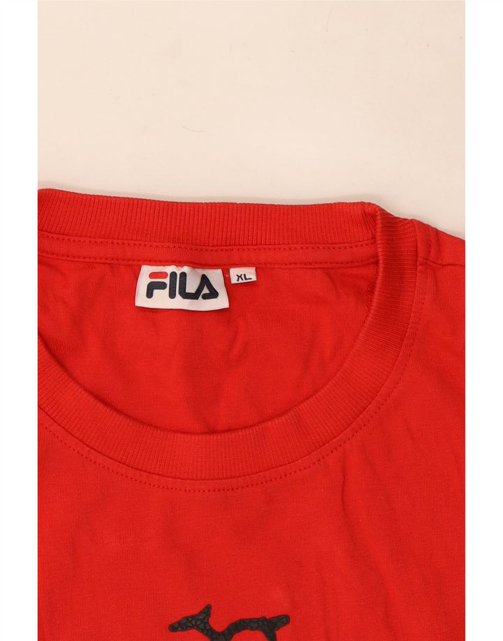 Fila Мужская футболка с рисунком Top XL Красный