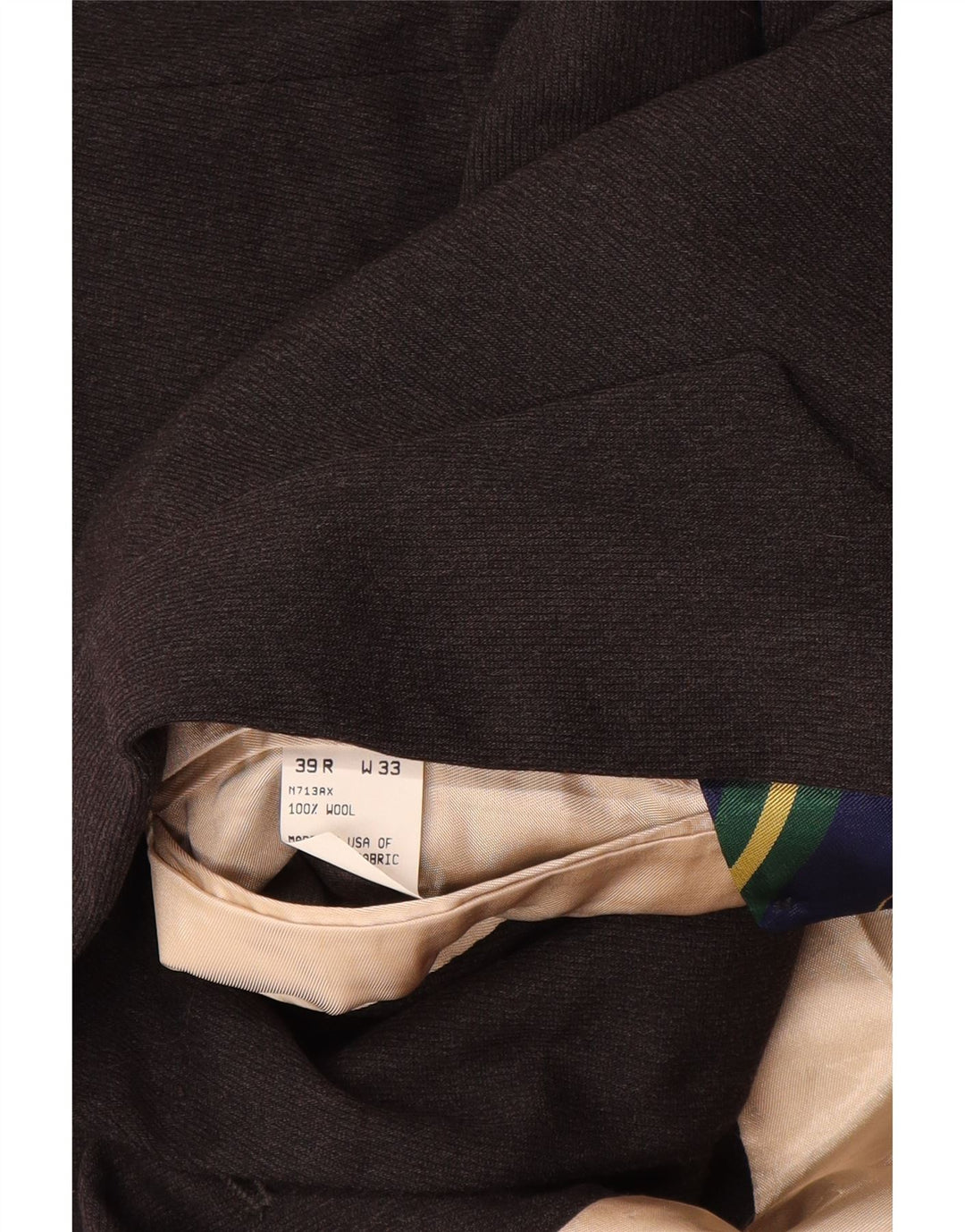 Мужской пиджак NAUTICA на 3 пуговицах, Великобритания 38, средний серый, шерстяной