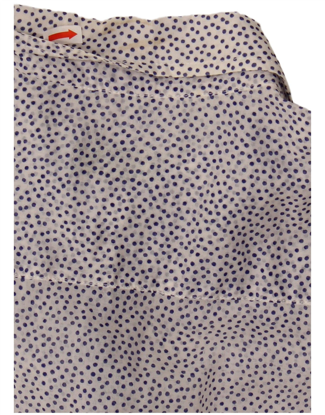 Женская прозрачная рубашка Fred Perry UK 14, большой хлопок в белые пятна