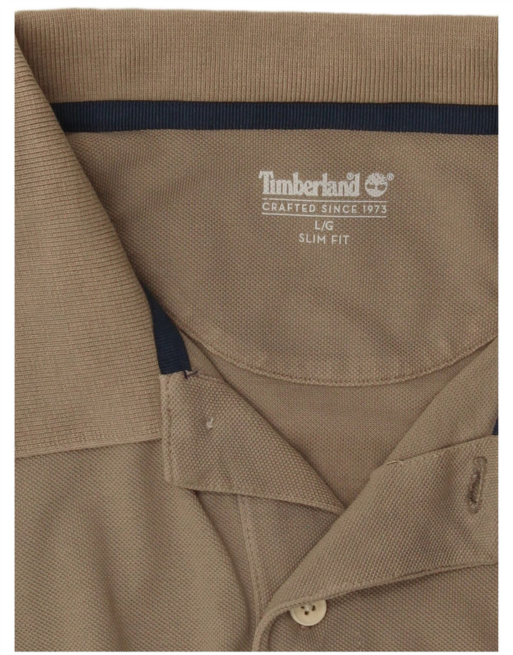 Мужская рубашка поло Timberland Slim Fit, большая серая