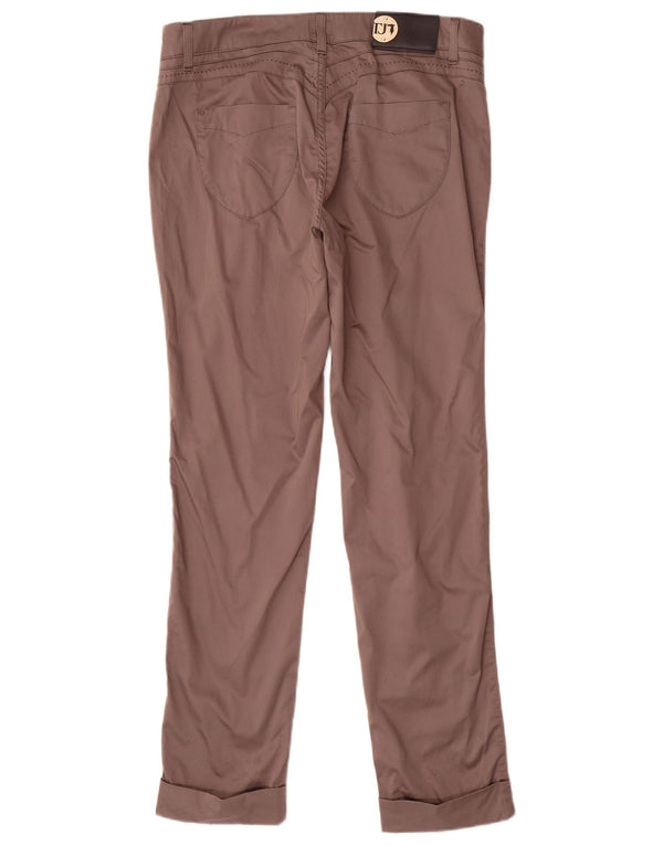 Trussardi Женские узкие повседневные брюки W32 L30 Серые хлопковые