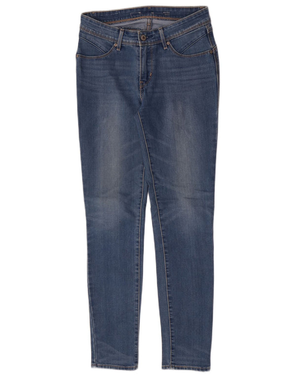 Женские джинсы скинни со средней посадкой Levi's W26 L30, синий хлопок