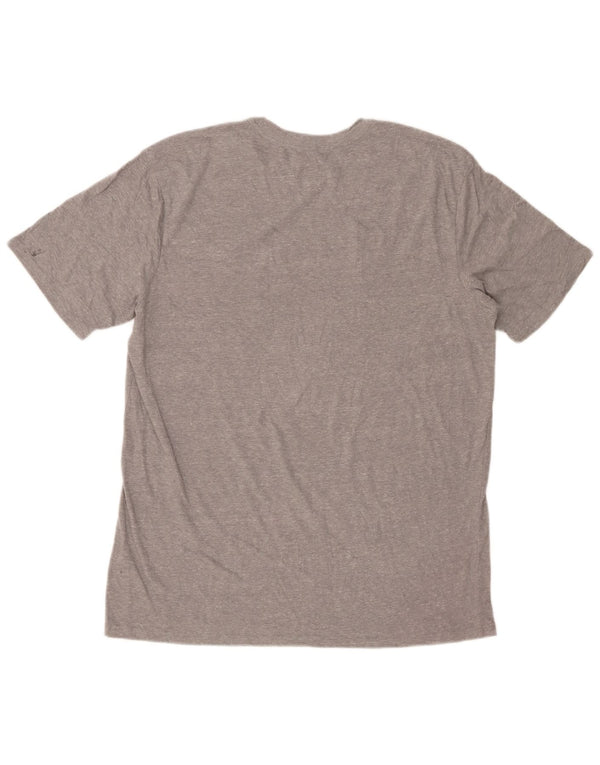 Мужская футболка с рисунком PUMA, большая серая в крапинку