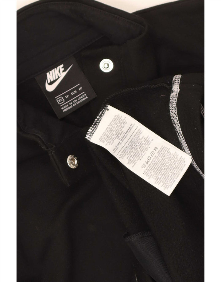 Женский свитер оверсайз с логотипом Nike Swoosh UK 6 XS, черный полиэстер
