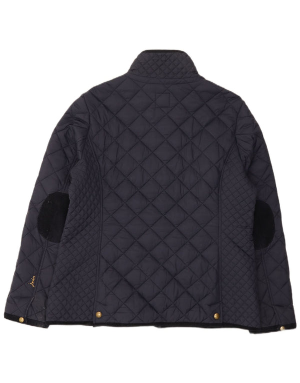 Женская стеганая куртка Joules UK 18 XL Темно-синяя из полиамида
