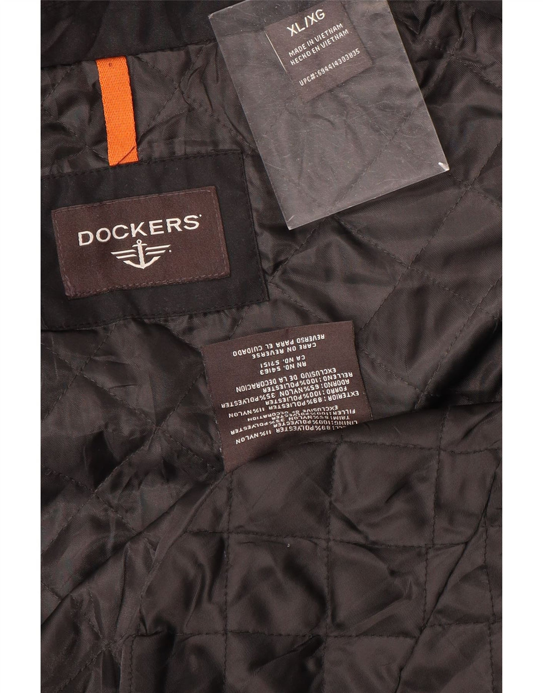 Мужская куртка-бомбер Dockers UK 42 XL, черный полиэстер