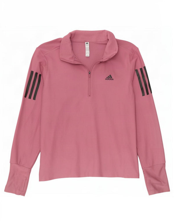 Женский спортивный костюм Adidas Aeroready с воротником на молнии, Великобритания 4/6 XS Розовый
