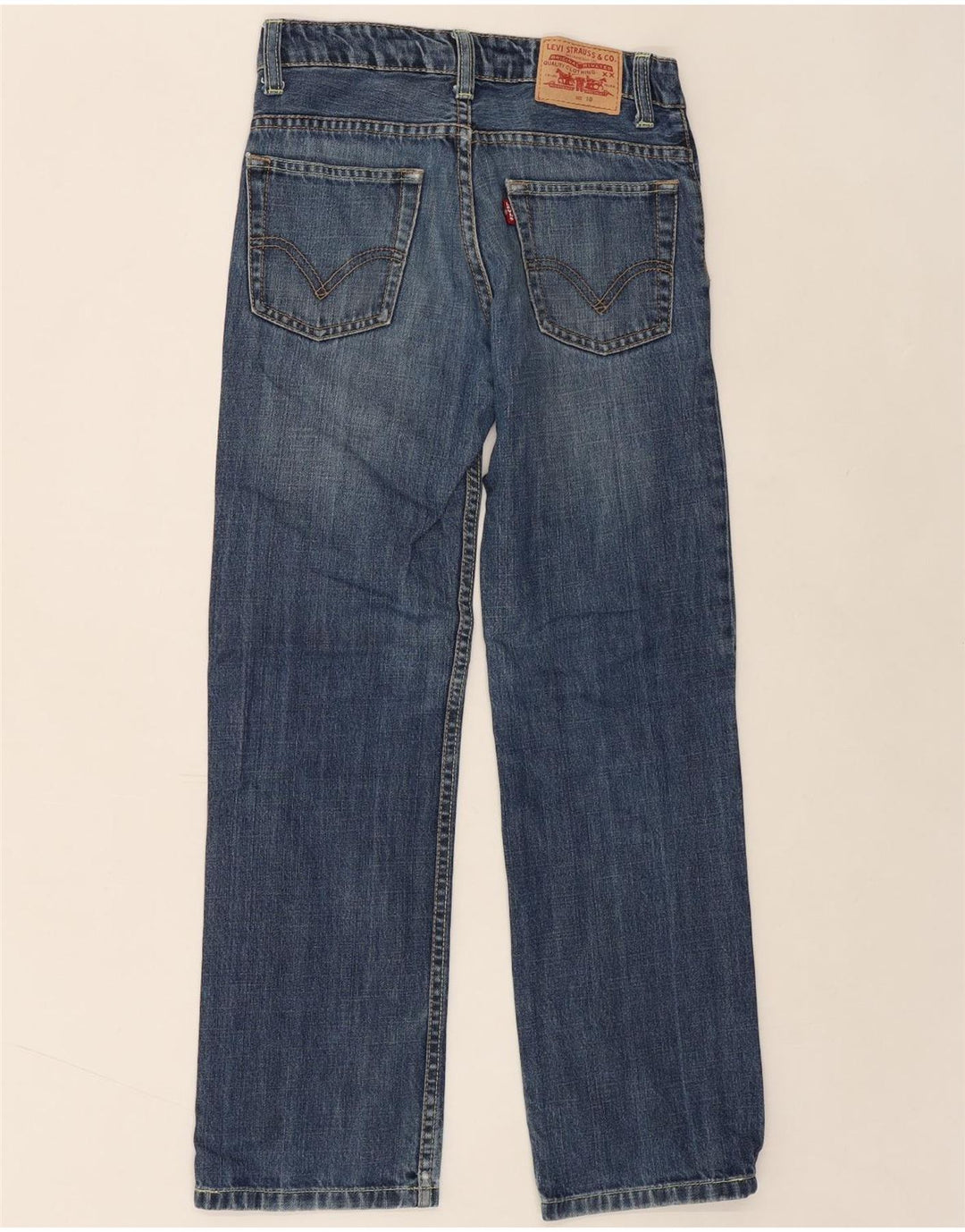 LEVI'S Boys Straight Jeans 9-10 Years W26 L26 Blue Vintage Levi's and Second-Hand Levi's from Messina Hembry 