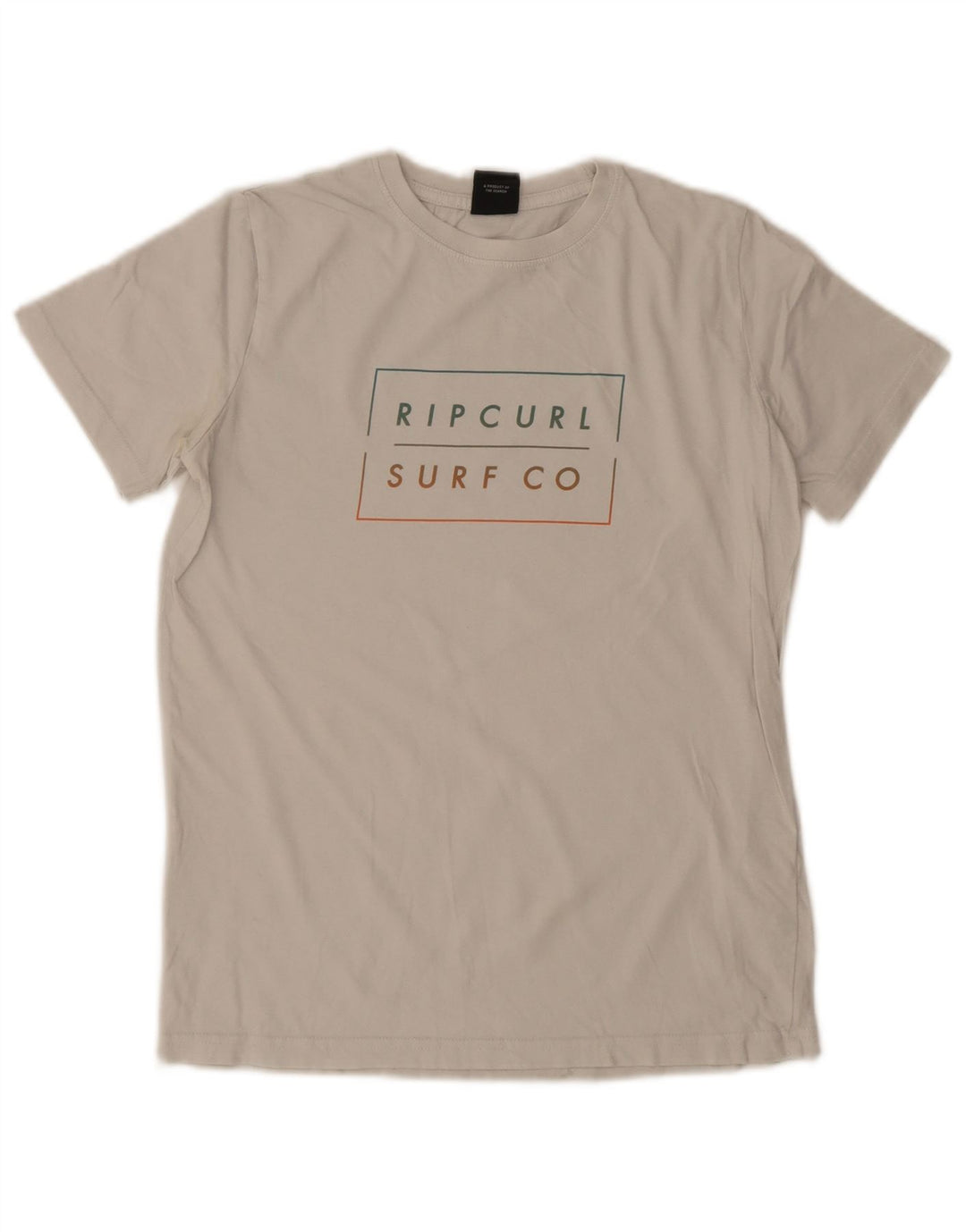 Футболка с рисунком Rip Curl для мальчиков, топ 13–14 лет, белый хлопок
