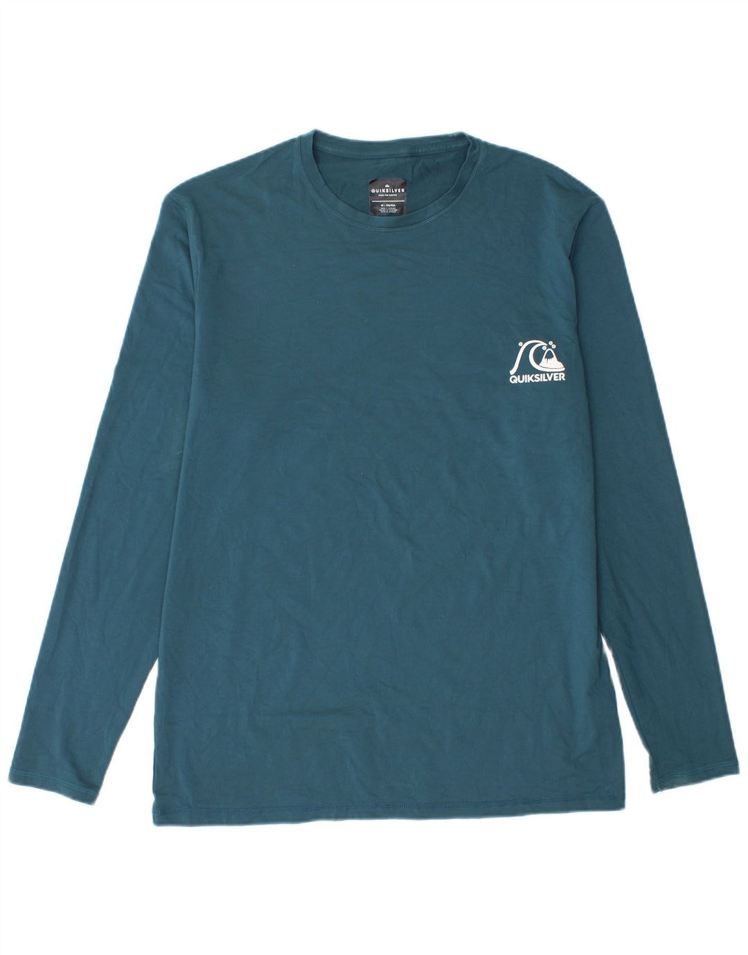 Мужской топ Quiksilver с длинным рукавом, средний синий полиэстер