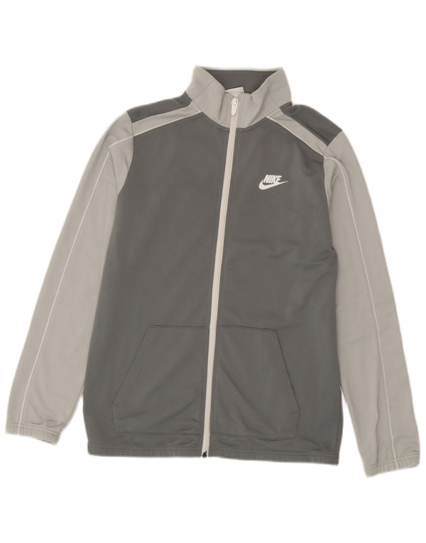 Спортивный костюм Nike для мальчиков, верхняя куртка 13–14 лет, XL, серый полиэстер